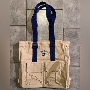 Walt Disney World Cream and Blue Belt Bag
